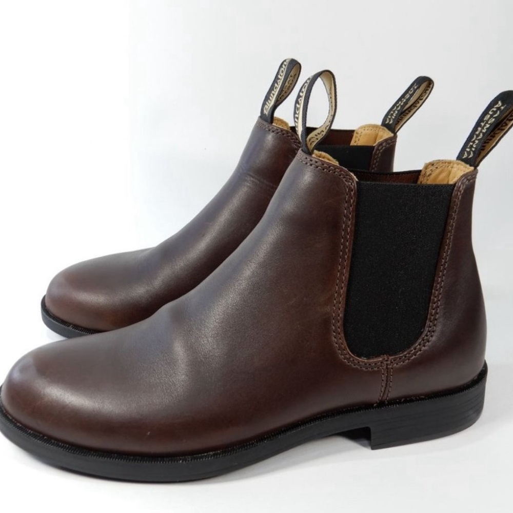 Blundstone 1900 Ankle Dress Boots UNISEX M 6.5 W 8.5 Chestnut Brown Leather